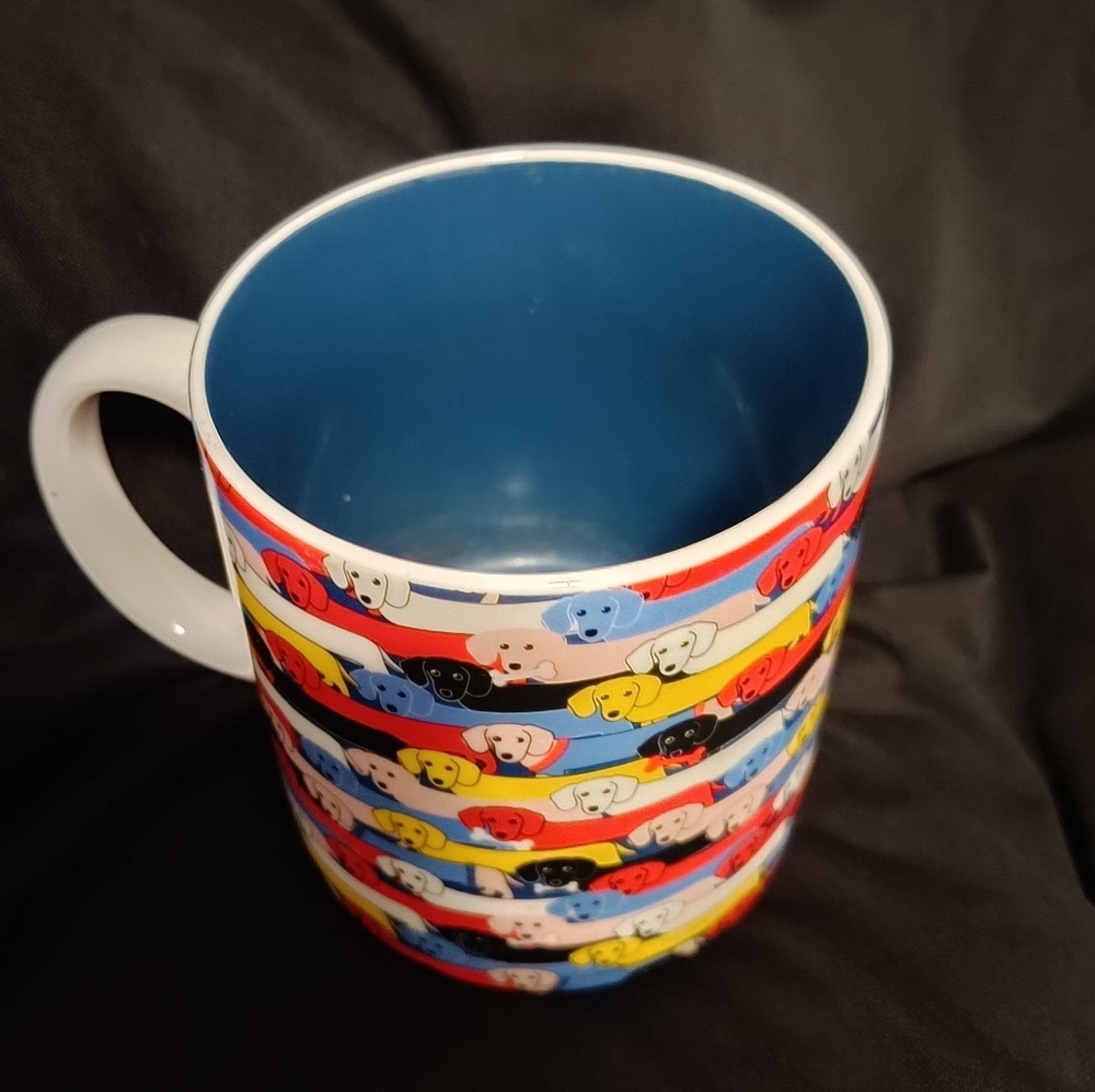 Art Wow Oversized Ceramic Vintage Festive Dog Pattern Holiday Mug - Picture 5 of 7
